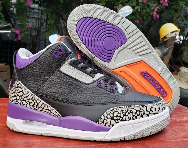 Air Jordan 3 Cement Court Purple - Click Image to Close